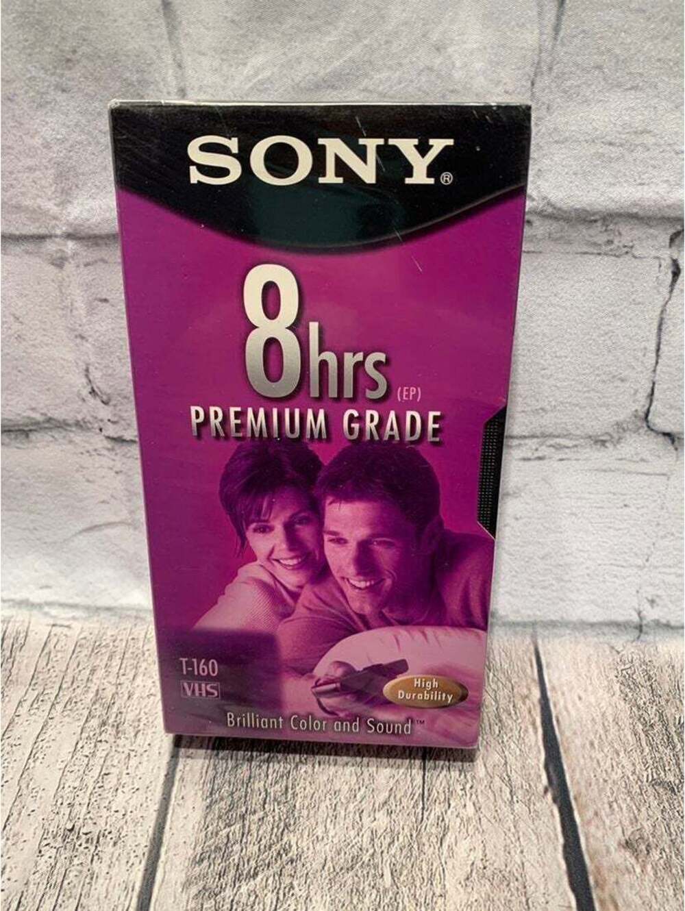SONY T160 VHS Video Cassette Single 8 hrs Premium Grade - NWT